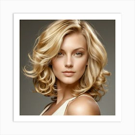 Blond Hair Female Blonde Light Golden Color Style Hairstyle Beauty Tresses Locks Mane S (3) Art Print