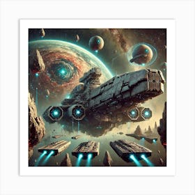 Gaia Class Fortress Defense Art Print