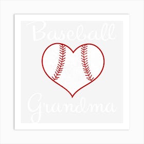 Grandma Vintage Baseball Grandma Art Print