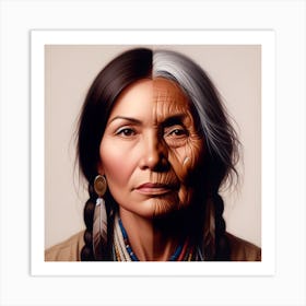 Native American Woman Art Print