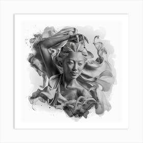 Bust Of A Woman Art Print