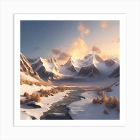 Winter Landscape Art Print