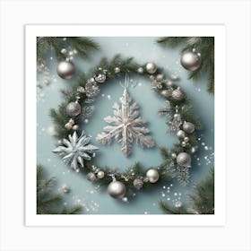 Christmas Wreath Art Print