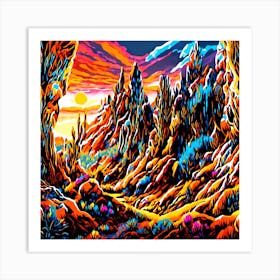 Desert Landscape Art Print