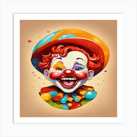 Clown Painting Art Print