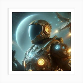 Space Warrior Art Print