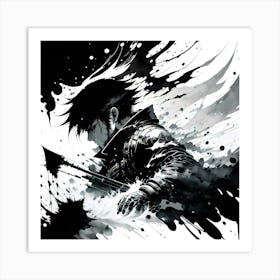 Samurai Swordsman 1 Art Print