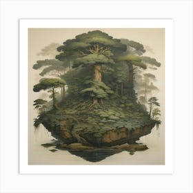 Tree Island Art Print