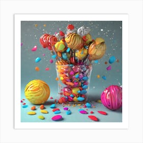 Candy - Candy Stock Videos & Royalty-Free Footage Art Print