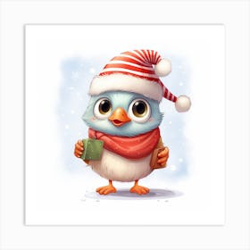 Christmas Bird 3 Art Print