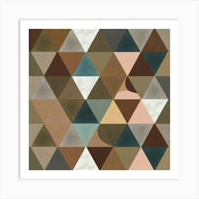 Abstract Triangles 10 Art Print