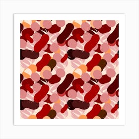 Red And Pink Beans Art Print