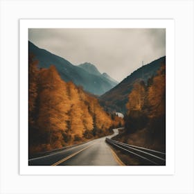 Autumn Road 3 Art Print