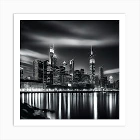 New York City At Night 13 Art Print