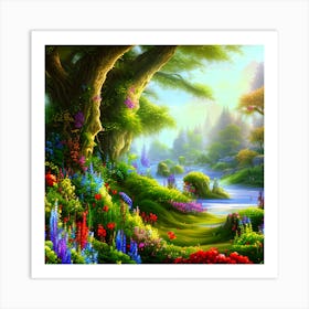 Serene Landscape 1 Art Print