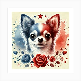 Watercolor Chihuahua 2 Art Print