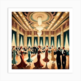 Ballroom Dancers 1 Art Print