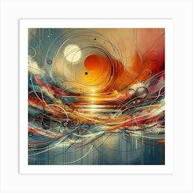 design Abstract Painting Art Decoration Acrylic Art Print