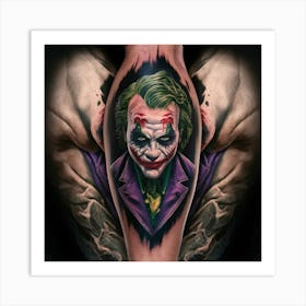 Joker Tattoo 10 Art Print