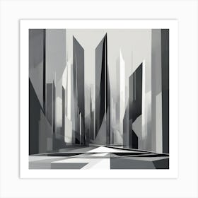 Abstract Cityscape 21 Art Print