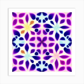 Abstract Flower Pattern Art Print