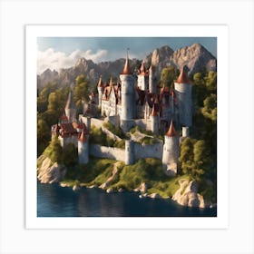 Castle - Castle Stock Videos & Royalty-Free Footage 2 Art Print