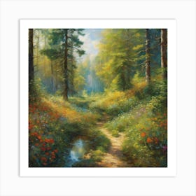 Path In The Woods Art Print