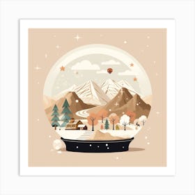 Snowdonia National Park United Kingdom 1 Snowglobe Art Print