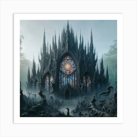 Church In The Forest 1 Art Print