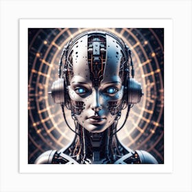 Cyborg Woman 12 Art Print