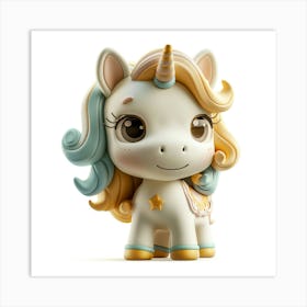 Unicorn Figurine 26 Art Print