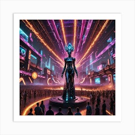 Futuristic City 22 Art Print