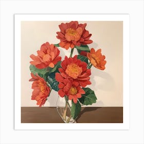 Chrysanthemums Art Print