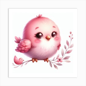 Bird Valentine's day 1 Art Print