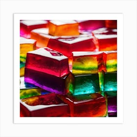 Colorful Gummy Bears Art Print