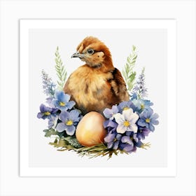 Easter Chicken Art Print