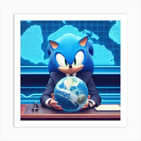Sonic The Hedgehog 40 Art Print
