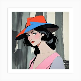 Elegant woman 7 Art Print