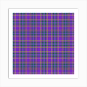 Purple Tartan Art Print