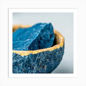 Blue Quartz In A Bowl Art Print