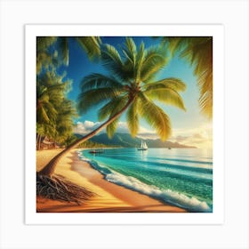 Sunset Beach Art Print