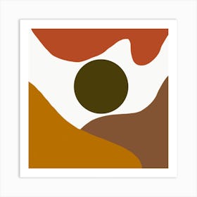 Minimal Abstract Landscape Painting  Art Print