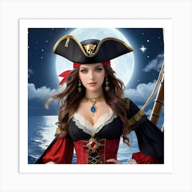 Albedobase Xl High Quality Super Realistic Pirate Hat A 20year 0 Upscayl 4x Realesrgan X4plus Anime Art Print