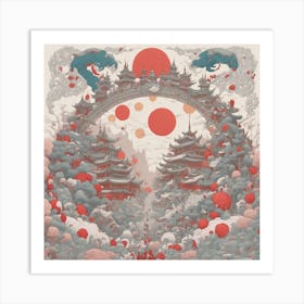 Asian Landscape Art Print