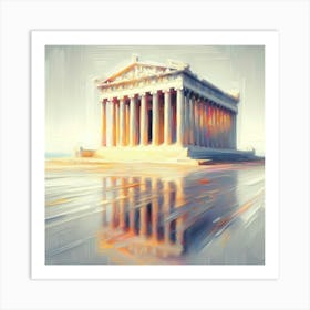 Temple Of Artemis Effect Painting 2 Art Print