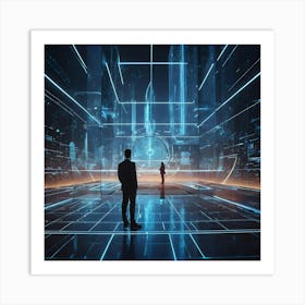 Futuristic City 26 Art Print