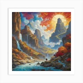 'The Valley Of The Sun' paintings art print Art Print