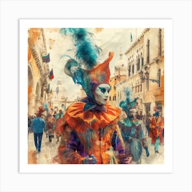 Venice Carnival Art Print