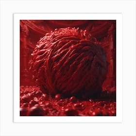 Red Ball Art Print