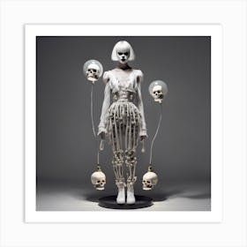 Skeletal Couture Art Print